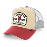 Djinns La Bonne Vie HFT Trucker Cap 1005467 - beige-rot-grau