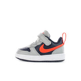 Nike Court Borough Low Recraft (TD) DV5458-003 - hellgrau-dunkelblau-neon rot-weiss