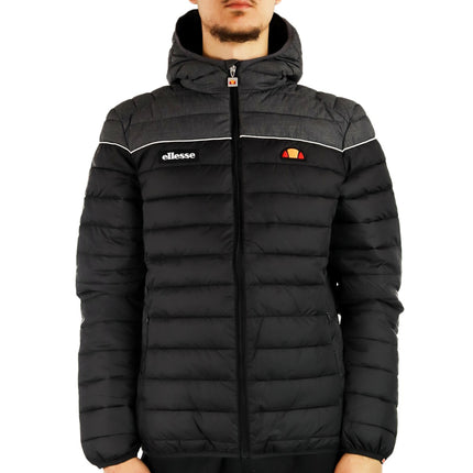 Ellesse Lombardy 2 Padded Winter Jacke SHR13274 Dark Grey Marl Black-
