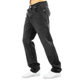 EightyFive Straight Basic Jeans Black Washed 85s-301-01 black washed-