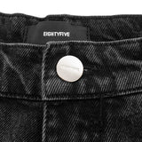 EightyFive Straight Basic Jeans Black Washed 85s-301-01 black washed-