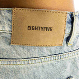 EightyFive Open Hem Basic Jeans 85S-366-20 sand storm blue-