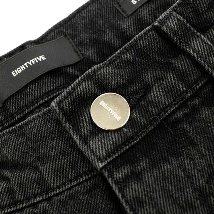 EightyFive Open Hem Jeans 60000004 black washed-