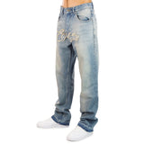 EightyFive 85 Jeans with Logo Patch 6000623 light washed blue-
