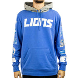 Fanatics Detroit Lions NFL Patched Out Fleece Hoodie 02K6-348A-9J-NRC - blau-grau