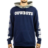 Fanatics Dallas Cowboys NFL Patched Out Fleece Hoodie 02K6-974L-7RD-NRC - dunkelblau-grau