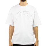 Favela Aves Rhinestone T-Shirt FAV-2024-Q3-00061 - weiss-silber