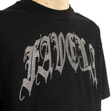 Favela Ribcage Crystal Rhinestone Black T-Shirt FAV-2024-Q4-00001-