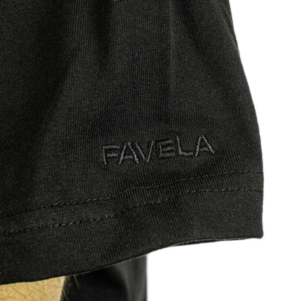Favela Waterfall T-Shirt - Black FAV-T-0005-001-