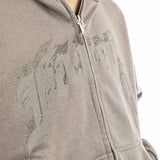 Favela Aves Rhinestone Zip Hoodie FAV-2024-Q3-00138-