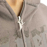 Favela Aves Rhinestone Zip Hoodie FAV-2024-Q3-00138-