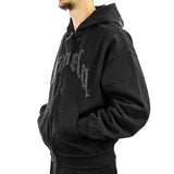 Favela Aves Rhinestone Zip Hoodie FAV-2024-Q3-00135-