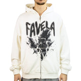 Favela Astronaut Vanilla Front Zip Hoodie FAV-2024-Q4-00065-