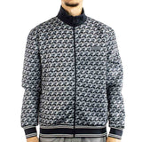 FNTSY All Over Print Track Zip Jacke 24210809-990 - dunkelgrau-weiss