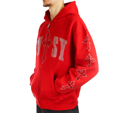 FNTSY Cross Zip Hoodie 24110861-red-