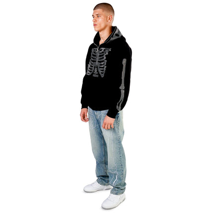 FNTSY Skull Zip Hoodie 24110862-black - schwarz