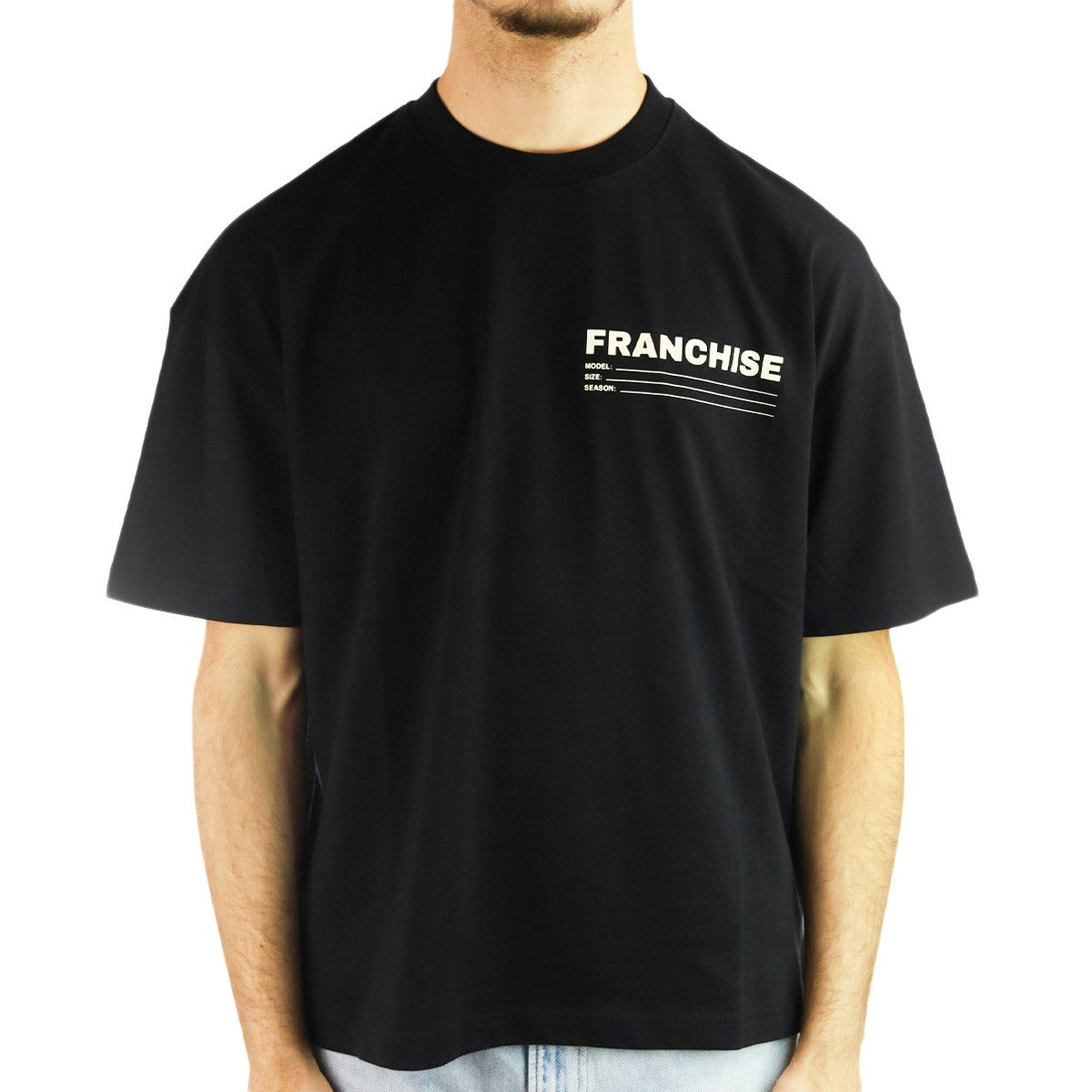 Franchise Blank T-Shirt BlankTeeblack-