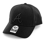 47 Brand Atlanta Braves MLB MVP Wool Snapback Cap B-MVPSP01WBP-BKA-