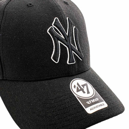 47 Brand New York Yankees MLB MVP Snapback Cap B-MVPSP17WBP-BKC-