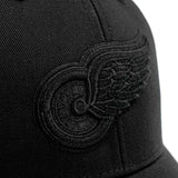 47 Brand Detroit Red Wings NHL Branson MVP Mesh All Black Trucker Cap H-BRANS05CTP-BK-OSF-