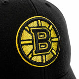 47 Brand Boston Bruins NHL Metallic Snap MVP Wool Cap H-MTLCS01WBP-BKA-