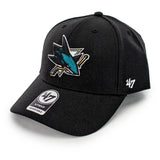 47 Brand San Jose Sharks NHL MVP Wool Cap H-MVP22WBV-BK - schwarz-türkis