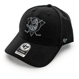 47 Brand Anaheim Ducks NHL MVP Wool Snapback Cap H-MVPSP25WBP-BKG - schwarz-grau