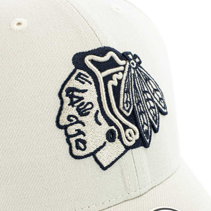 47 Brand Chicago Blackhawks NHL MVP Wool Snapback Cap H-MVPSP04WBP-BN-