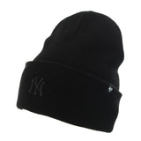 47 Brand New York Yankees MLB Black Base Runner Cuff Winter Mütze B-BRNCK17ACE-BKA - schwarz-schwarz