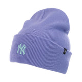 47 Brand New York Yankees MLB Lavender Base Runner Cuff Winter Mütze B-BRNCK17ACE-LVA - lila-weiss