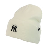 47 Brand New York Yankees MLB White Base Runner Cuff Winter Mütze B-BRNCK17ACE-WHA - weiss-schwarz