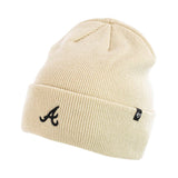 47 Brand Atlanta Braves MLB Centerfield Natural Cuff Knit Winter Mütze B-CFDCN01ACE-NT - beige-schwarz