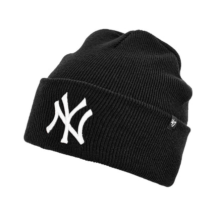 47 Brand Kids New York Yankees MLB Black Haymaker Cuff Knit Mütze B-HYMKR17ACE-BK-KID-
