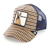 Goorin Bros. Big Bad Woof Plaid Trucker Cap 101-0272-CRE - creme-dunkelblau