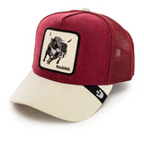 Goorin Bros. The Suede Bull Trucker Cap 101-1748-RED - dunkelrot-creme