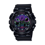 G-Shock Analog Digital Armband Uhr GA-100RGB-1AER - schwarz-bunt