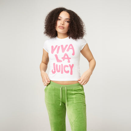 Juicy Couture Viva La Juicy Slogan Baby T-Shirt JCGCT224018-117-