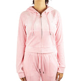 Juicy Couture Madison Classic Velour Zip Hoodie JCWA122001-105 - rosa