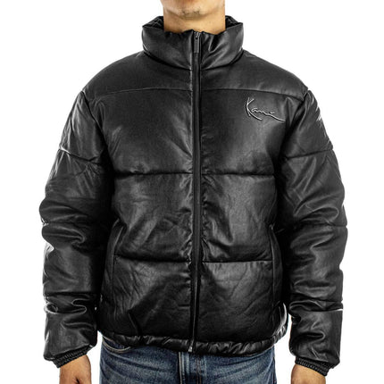 Karl Kani Metal Signature PU Leather Puffer Jacke PD00007586-