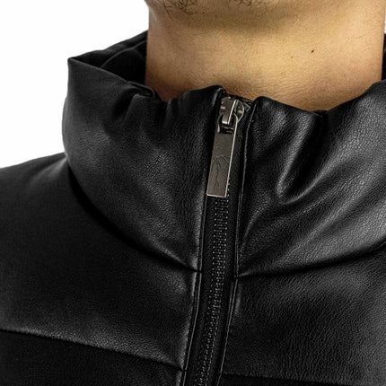 Karl Kani Metal Signature PU Leather Puffer Jacke PD00007586-