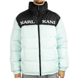 Karl Kani Retro Essential Puffer Winter Jacke 60760011 - hellblau-schwarz