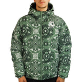 Karl Kani OG Paisley Puffer Winter Jacke 60760122 - grün