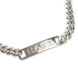 Karl Kani Retro Plate Chain Silver Kette 40110003-