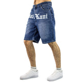 Karl Kani OG Old English Denim Shorts 6010269 - blau-weiss