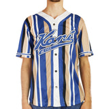 Karl Kani Varsity Striped Baseball Trikot 60334831 - blau-beige-weiss