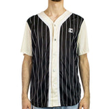 Karl Kani OG Block Pinstripe Baseball Shirt Trikot 60334811 - schwarz-creme