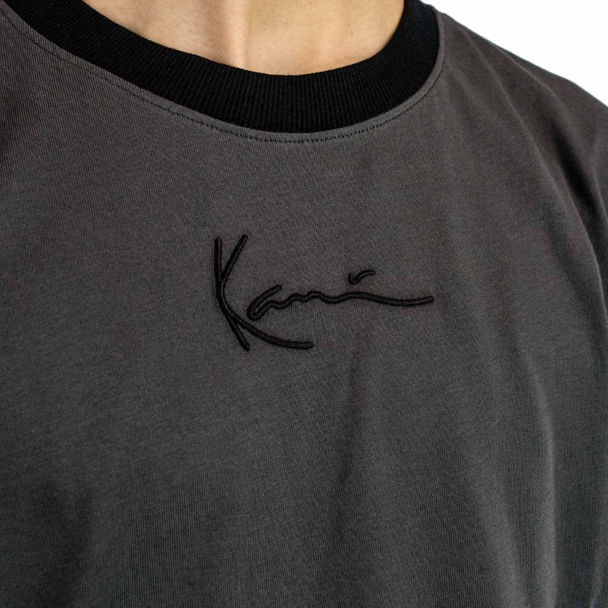 Karl Kani Small Signature Metaverse Block T-Shirt 60376103 - dunkelgra ...