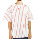 Karl Kani Small Signature Boxy Heavy Jersey Pinstripe T-Shirt 60376174-