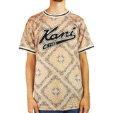 Karl Kani Varsity Paisley Mesh T-Shirt 60376233 - beige-schwarz-weiss