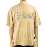 Karl Kani Trekking Boxy Pinstripe T-Shirt 60690152 - beige-weiss